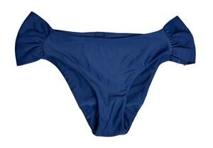 Gloria Jewel NWT Blue Bikini Bottom Side Bow Detail S Hamptons Boutique Swim New